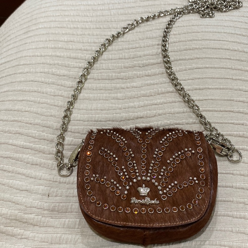 Bono Rocks crossbody horsehair purse